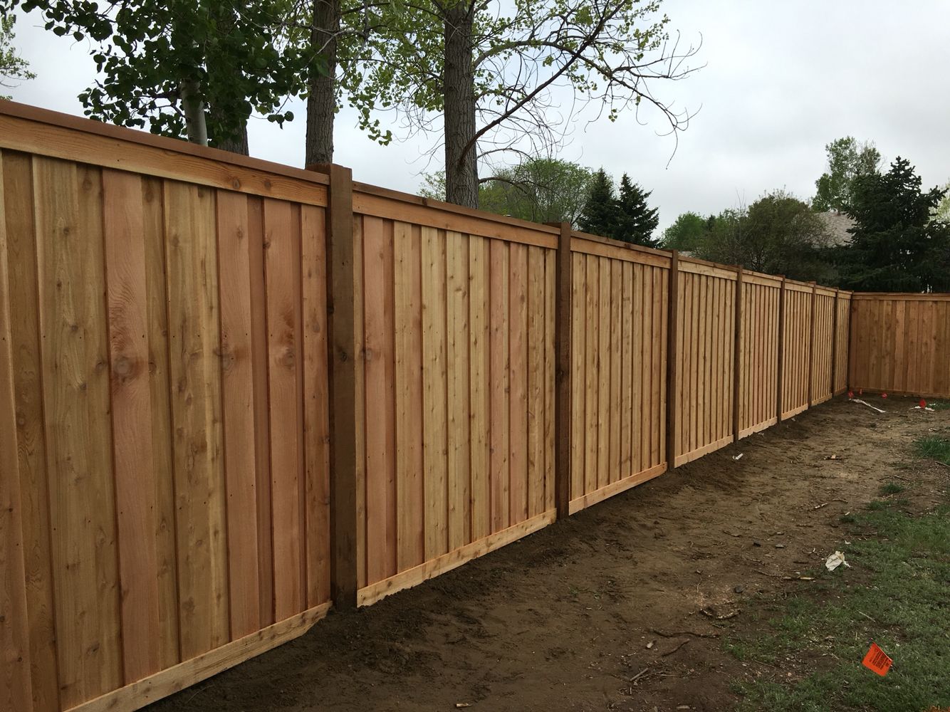 Cedar privacy fence built by Liberty Fence in the Lynchburg area